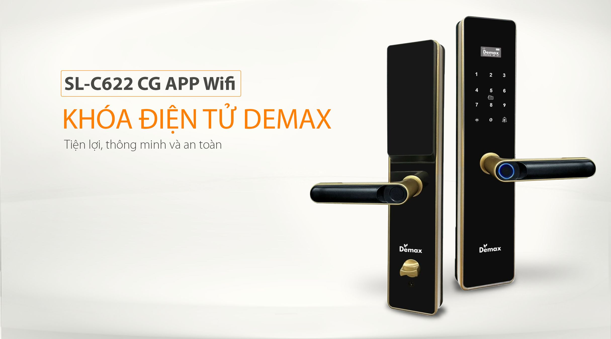 Khóa thông minh Demax EL-C622 CG APP Wifi